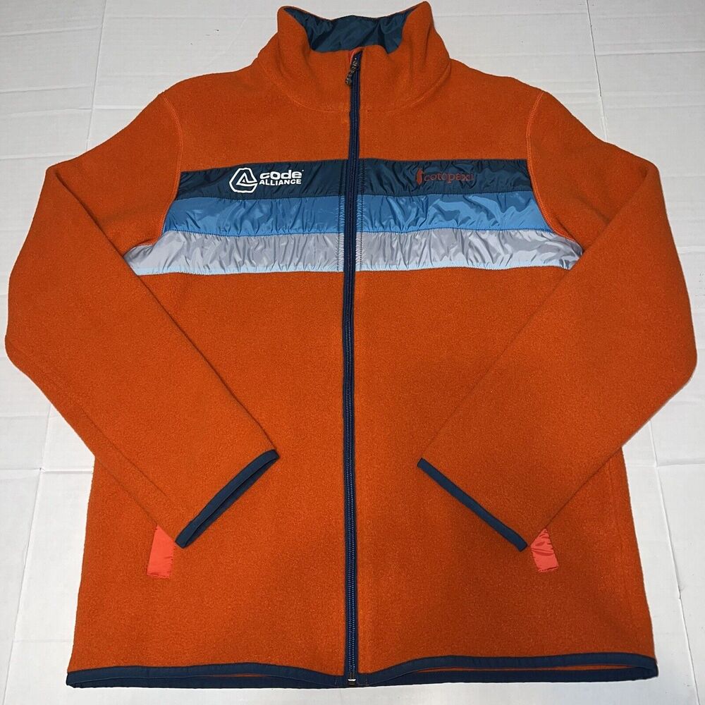 Cotopaxi Men's Teca Fleece Full-Zip Jacket Orange Color Size L Large Multicolor
